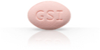 Light Pink Zydelig pill with "GSI" imprint
