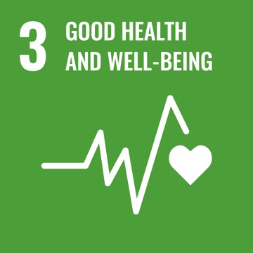 UN SDG goal of Good Health and Well Being graphic