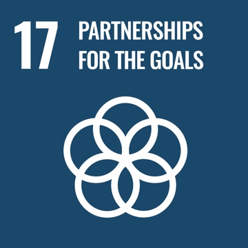 UN SDG goal of Partnerships For The Goals graphic