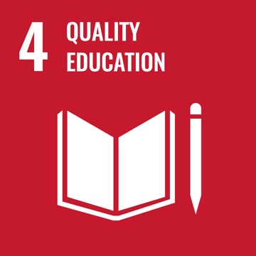 UN SDG goal of Quality Education graphic