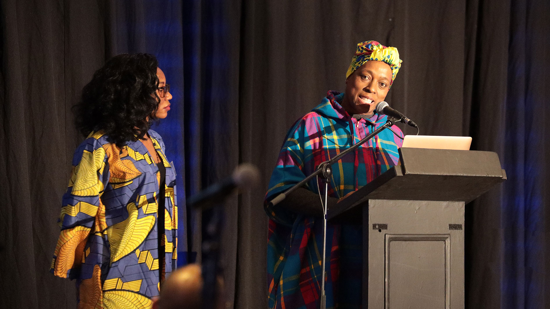 Bridget Ndagaano Jjuuko, Executive Director, ACTS 101 Uganda and Yvette Raphael, Executive Director, Advocacy for the Prevention of HIV/AIDS in South Africa.