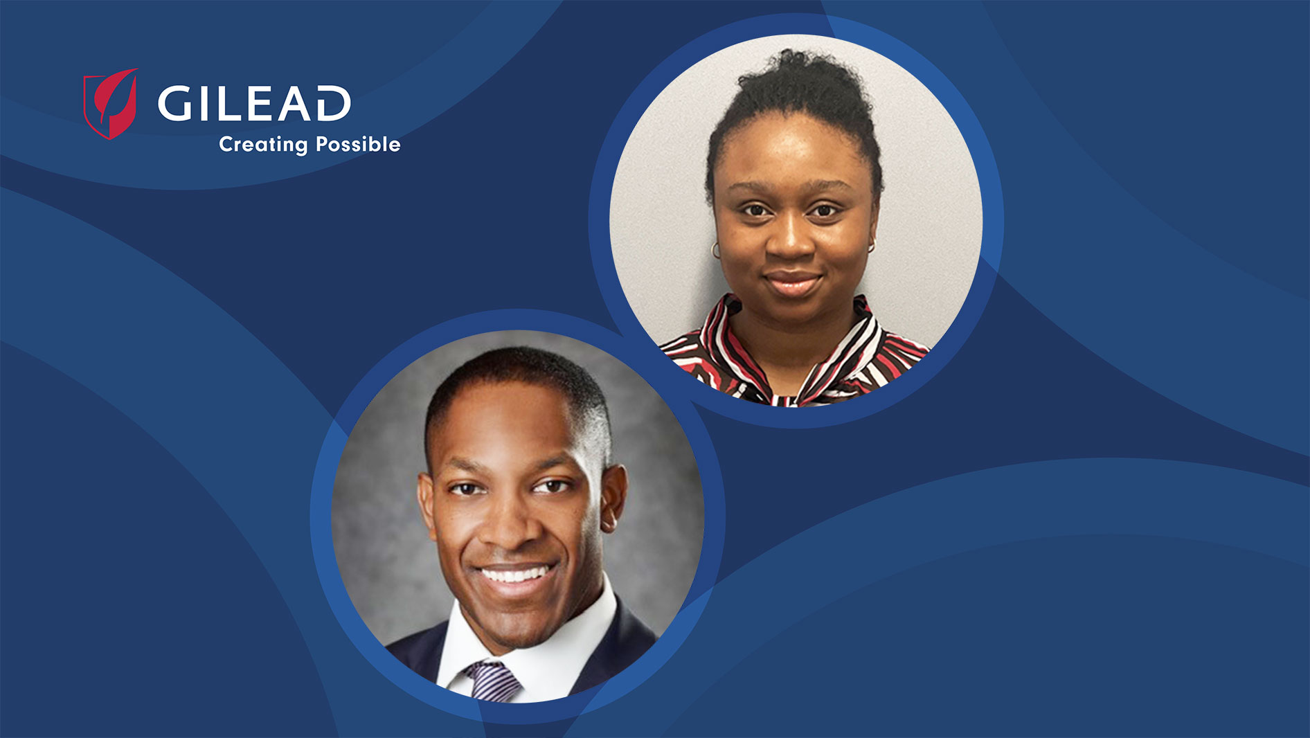 Jamari Brooks, Procurement, Gilead and Adashi Odama, Programming, Gilead.
