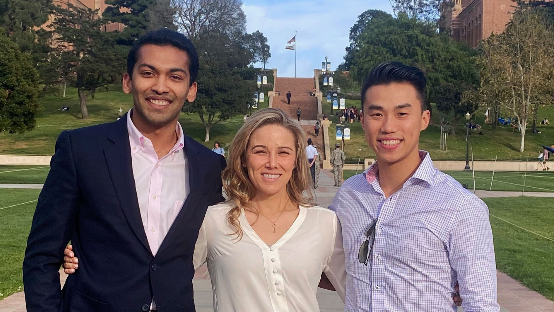 Three UCLA students
